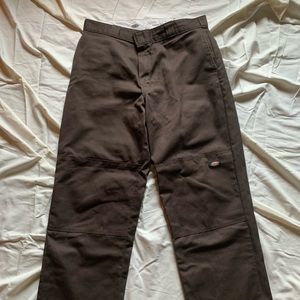 Loose fit double stitch knee brown dickies 34*32